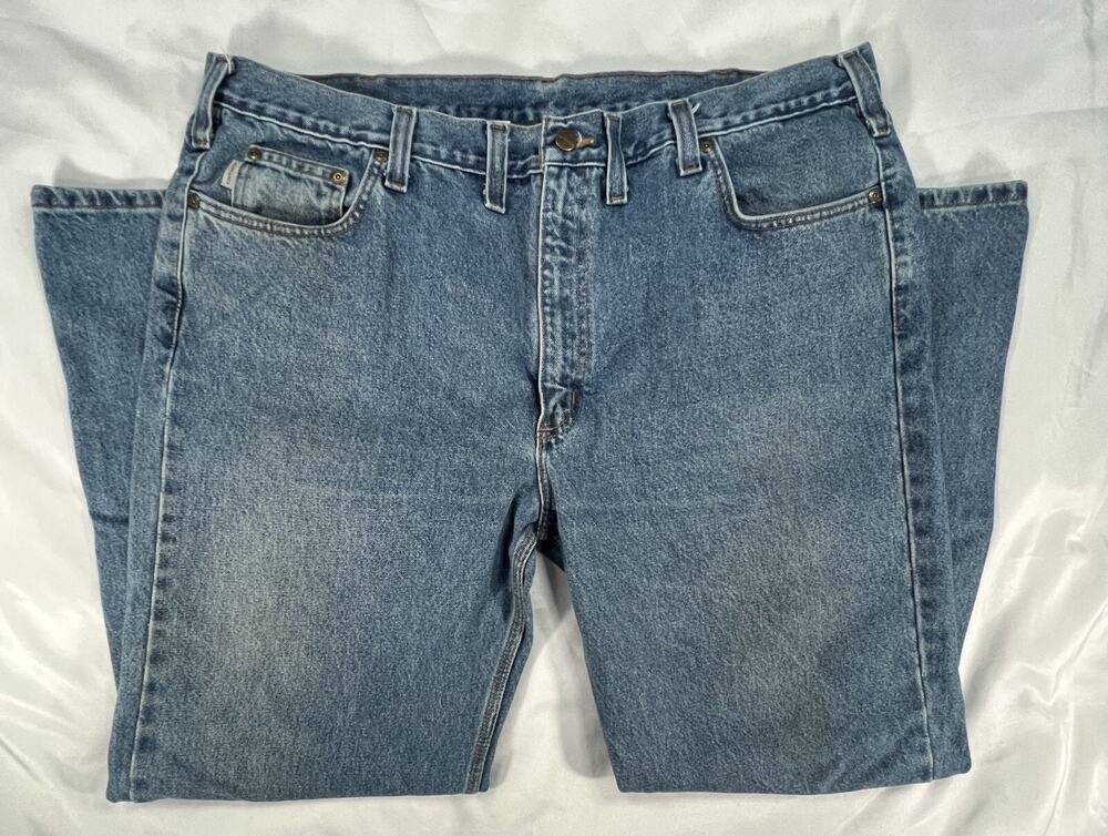 Carhartt Traditional Fit Jeans Mens 44x32 Blue